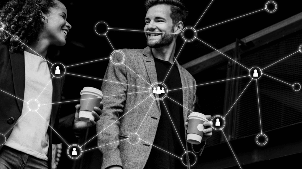 Franchise broker vs franchise consultant explained with two professionals and a connected network representing guidance.